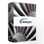 CADopia Pro 2D drafting and 3D CAD design software interface